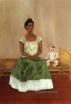 Frida Kahlo Painting - Me and My Doll feminism Frida Kahlo